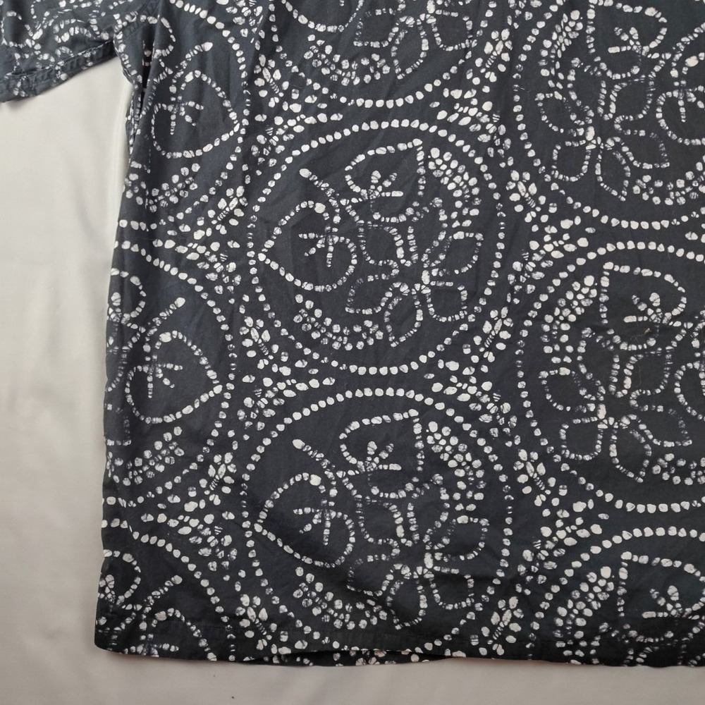Cremieux Classics Mens Large Black Short Sleeve Button Down Shirt Beach Casual - Picture 15 of 16
